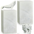 Sasylvia 2 Pcs Soapstone for Carving Block, 5 x 3 x 3 Inch, Soapstone Sculpture Carving DIY Arts Crafts for Block Seal Engraving Kit Adults