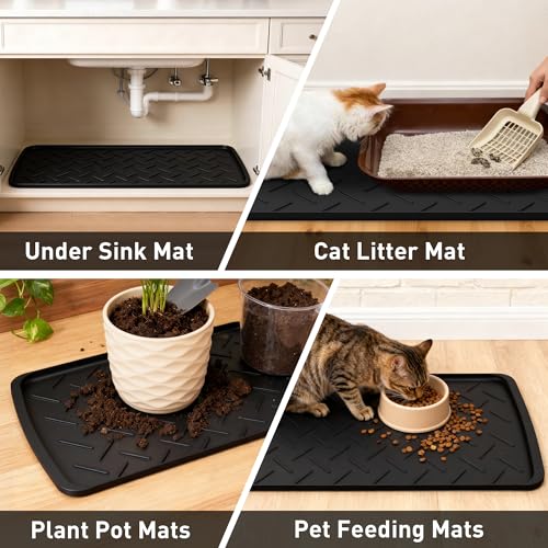Extra Large Boot Trays Heavy Duty Rubber Mat with Lip,Waterproof Shoe Mat Tray for Entryway Shoe Tray Multi-Purpose for Indoor or Outdoor 47.24×15.75in - size: 1'4" x 3'11" (Rectangular)