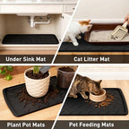 Extra Large Boot Trays Heavy Duty Rubber Mat with Lip,Waterproof Shoe Mat Tray for Entryway Shoe Tray Multi-Purpose for Indoor or Outdoor 47.24×15.75in - size: 1'4" x 3'11" (Rectangular)