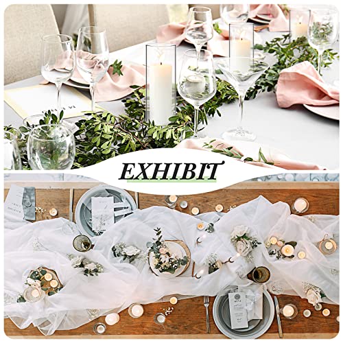 Didaey 3 Sets White Pillar Candles and Glass Candle Holders, Clear Cylinder Vases for Slim Pillar Candles Wedding Centerpieces