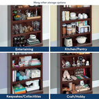 Sauder Miscellaneous Storage 5-Shelf Bookcase/ Book shelf, Select Cherry finish - color: Select Cherry Finish