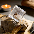 Real Spider Specimen in Resin - with Simulated Spider Web, Perfect for Science Education, Oddities Collectors, and Biology Enthusiasts(Spider Specimen) - color: Spider Specimen