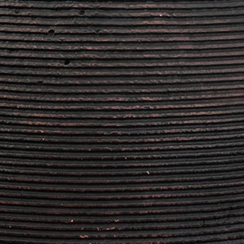 Signature Design by Ashley Hannela 12" Modern Distressed Polyresin Vase, Antique Brown - color: Dark Brown, size: 12 Inch
