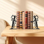 Cute Book Ends for Shelves – Decorative Dagger-Themed Bookends for Shelves, Unique Bookends for Home, Office, or Gift – Sturdy Metal Book Ends Decorative