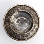 Veronese Design 2 3/4" Tall Eye of Providence Free Mason Trinket Box Cold Cast Resin Antique Bronze Finish Sculpture Gift