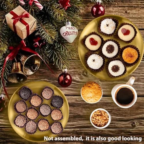 4 Tier Stainless Steel Cupcake Stand, Gold Metal Serving Tray Cake Holder Cake Display Stand for Holiday Dessert Table Decorations Birthday Party Wedding - size: 4 Tier