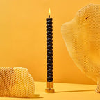 Solid Brass Taper Candle Holder - Elegant & Sturdy Design | Fits Standard 7/8" Taper Candles | Dimensions: 1.60" x 1.30"