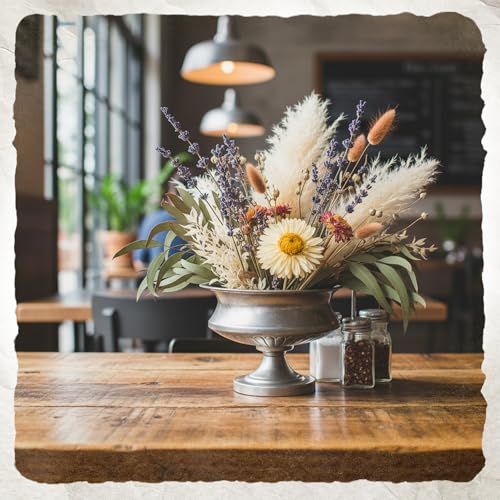 WORTH Silver Color Urn Vase for Centerpieces Set of 2, 8" H. x 11.8" Dia. Metal Trumpet Small Flower Pots for Table, Bowl Vase for Wedding Party Event Home Decor - color: Silver, size: Short - 2 Pack