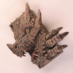 Dragon Book Nook 3D Printed, Fantasy Horror Book Shelf Hand-Painted Retro Theme, Decorative BooknookTabletop Prop Bookends