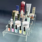 5PCS acrylic display stand, Acrylic Display Risers, 5 Sizes Clear Product Stand, Jewelry Display Riser Shelf Showcase Fixtures For Collectibles Display, Figure Display