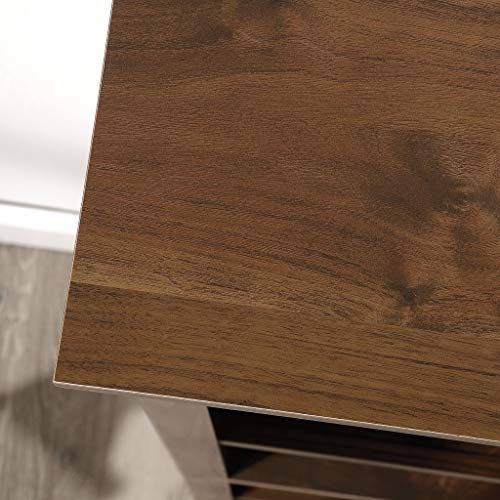 Sauder 5 Tier Book Shelf Wooden Bookcase Multipurpose Bookshelf for Home Office, Living Room, in Grand Walnut - color: Grand Walnut
