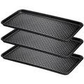 Fasmov 3 Pack Utility Boot Tray Mat Multi-Purpose Anti-Slip Tray Mat Boots, Dog Food Bowls, Gardening, Laundry, Kitchen, Garage, Entryway, 30 x 15 inches