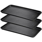 Fasmov 3 Pack Utility Boot Tray Mat Multi-Purpose Anti-Slip Tray Mat Boots, Dog Food Bowls, Gardening, Laundry, Kitchen, Garage, Entryway, 30 x 15 inches