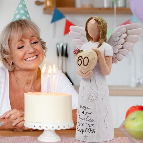 60th Birthday Gifts for Women, Gifts for 60th Birthday Women, Sculpted Hand-Painted Figurine - style: 60th Birthday Gifts