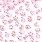 DomeStar 550PCS Bright Pink Vase Fillers, Small Acrylic Fake Ice Rocks Gems Crystals Diamonds for Table Centerpiece Fish Tank Table Scatter Photography Props Display (0.4 * 0.6) - color: Bright Pink