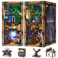MiniCity Book Nook Kit, DIY Miniature Dollhouse Booknook Kit with Led Light and Dust Cover (Blade and Magic) - style: Blade and Magic