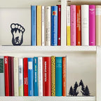 Bigfoot Decor Unique Bookends – Eye-Catching Sasquatch Gifts for Bigfoot Enthusiasts - Decorative Bookends for Shelves – Fun Bookends for Kids – Versatile Black Book Stopper to Hold Books