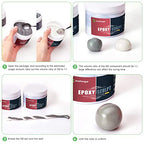 Smalltongue AB Epoxy Sculpt Clay, White 2 Part Modeling Compound (A & B) 4 Pound, Epoxy Sculpture Modeling Paste Clay, for Modeling, Repair, Fill Up Retrofit and Sculpture, White - color: WHITE, size: 4 Pound