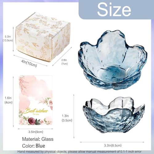Mini Flower Ring Plate Jewelry Storage Tray Ring Holder for Dressing Table, Bedside Table, Room Bathroom Decoration, Cute Valentine's Day Christmas Birthday Gift for Women (blue flower) - color: blue Jewelry Tray and Flower Base