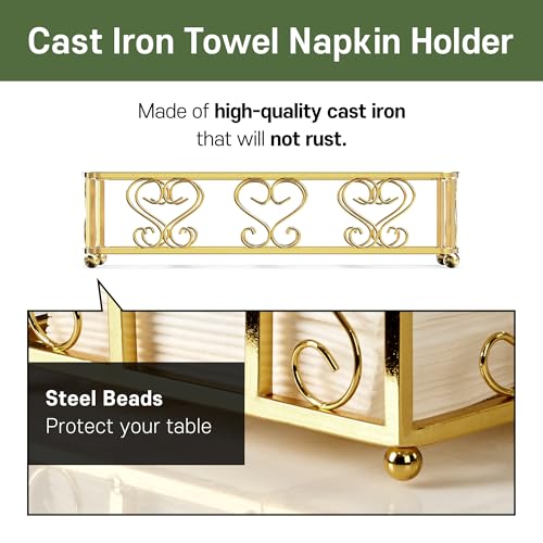 Gold Guest Towel Holder Tray for Bathroom – Napkin Organizer for Disposable Hand Paper Towels, Vanity Countertop Napkin Holder, Modern Bathroom Accessory for Guest Use and Décor - color: F- Matt Gold Guest Towel Holder Tray, size: Guest Towel Holder