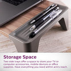 Philips Wooden Stand, Supports Up to 20bs, Space Saving Style, Portable Desk, Work from Home, Office, Travel, DLK0100W/37, Walnut