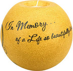 Pavilion Gift Company Comfort Candles 5-Inch Round Tea Light Holder, in Memory