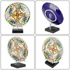 Hipiwe Display Stand Easel with Adjustable Stainless Steel Arm Easel with Wooden Base Easel Holder for Fossil Coral Geodes Rock Mineral Agate Plate Seashell Collectibles, 2.5"x2.5"x4.4" - size: Medium
