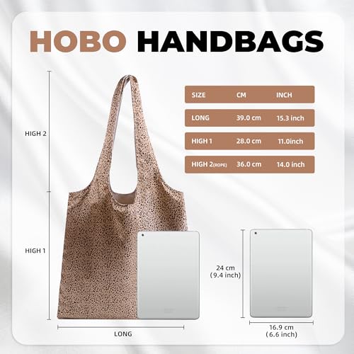 DGAZ Designer Shoulder Bags for Women, Luxury Tote Bag with Zipper, Large Shoulder Hobo Bags - color: Leopard C
