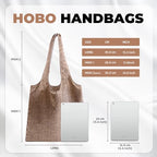 DGAZ Designer Shoulder Bags for Women, Luxury Tote Bag with Zipper, Large Shoulder Hobo Bags - color: Leopard C