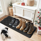 Azadx Heavy Duty Boot Trays Natural Rubber Shoe Mat Tray for Entryway Large Boot mat Tray Multi-Purpose for Outdoor Door Mats 16x42 Inch - size: 16" x 42"