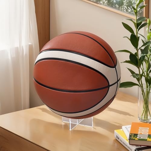 Acrylic Ball Holder 3-Pack, Small Size for Baseball, Softball & Golf Ball; Medium & Large Size for Basketball, Soccer, Volleyball; Horizontal Size for Rugby and Football - style: Medium - 3.54 x 1.3 inch