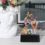 Desk Toys for Office for Adults Desktop Magnetic Butterflies Sculpture Desk Decorations for Women Office - size: Square Base