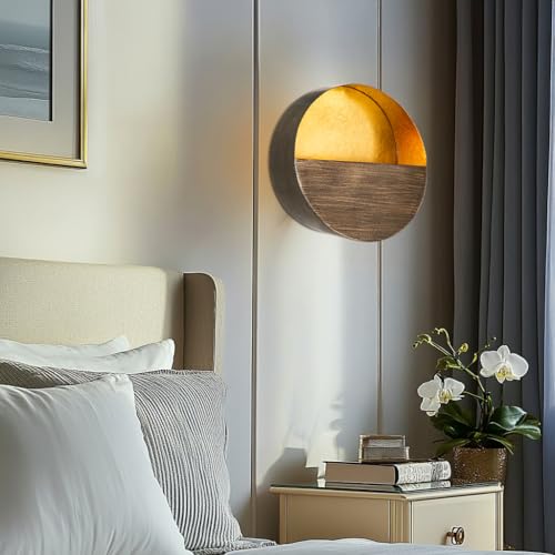 Luxury Metal Wall Candle Sconces – Large Handcrafted Wall-Mounted Tealight Candle Holders with Gold Leaf Interior – Modern & Rustic Home Décor for Living Room, Hallway – 11.8" Bronze Single Piece - color: Bronze, size: Large