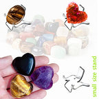 12 PCS Rock Display Stand Mini Acrylic Easel Stands ( 3 Sizes ) Acrylic Rock Holder Rock Stands for Display Multiple Sizes Small Collectibles - Crystal Painted Rock Geodes Rock Mineral Agate Fossil - size: 12 PCS ( 4* large+4* medium+4* small )