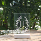 UNIQOOO 5 Pack 4" White Wood Stands for Wedding Acrylic Sign, Wood Table Number Holders for 1/8 Thick Acrylic Sheets | Wedding Display Stand, Card Holder for Bar Menu, Retail Sign, Party, Event - color: White Birch 5 pack