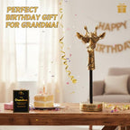 Grandma Gifts from Grandkids, Exquisite Handmade Giraffe Grandma Birthday Gifts from Granddaughter Grandson Funny Home Decor, Great Grandmother Grandparents Present for Mother's Day - style: TO MY GRANDMA