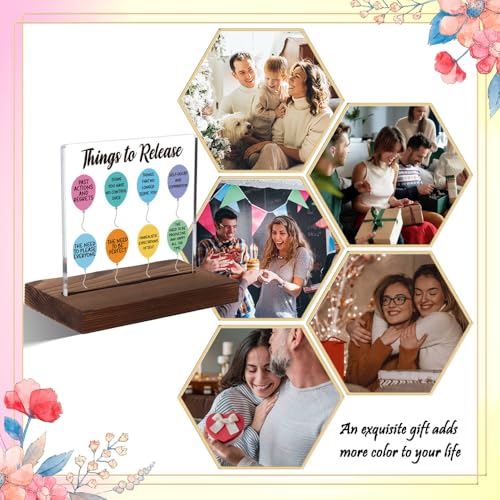 Mental Health Gifts for Women, Encouragement Gifts for Women, Positive Affirmation Gift for Woman, Modern Acrylic Desk Plaque with Inspirational Quotes, 10 x 10 x 1.5 cm,XXD47 - style: Woman2