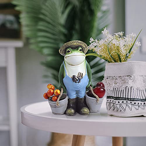 SisBroo Frog Garden Decor, Frogs Garden Statue for Yard, Garden, Indoor Outdoor Decoration and Housewarming Gift