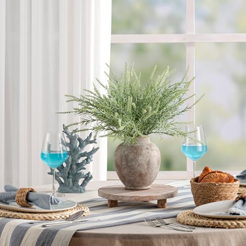 Ceramic Flower Vases Home Decor, Rustic Farmhouse Decorative Vase Pottery Pampas Grass Vases for Decor Table Living Room Entryway Mantel Bookshelf Bedroom Bathroom Kitchen - 7.4 Inch Rustic - color: 6.7"h - Rustic
