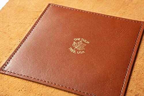 USA Made Premium Leather Valet Tray, Folds Flat! Little Buddy Dice Rolling Basket and Organizer With Brass Snaps - Reinforced Felt Bottom - For Keys, Jewelry, Coin, EDC, Watch Storage Caddy - Chestnut - color: Old English Chestnut, size: 5" x 5" x 2"