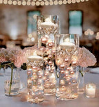 Vase Pearlfection 150 Floating Rose Gold Pearls - Large Sizes - Fills 2 Gallons for Your Vases - color: Rose Gold, size: 2 Pks