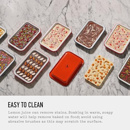 Falcon Enamelware Enamel Small Tray, 7.75” × 5”, Heavy-Gauge Steel Tray for Kitchen, Serving or Organizing (Pigeon Gray)