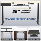 VIVO Small Keyboard Tray, Under Desk Pull Out with Extra Sturdy C Clamp Mount System, 20 (26 Including Clamps) x 11 inch Slide-Out Platform Drawer, Dark Walnut Top, Black Frame, MOUNT-KB05ES-D - color: Dark Walnut, size: 20 inch