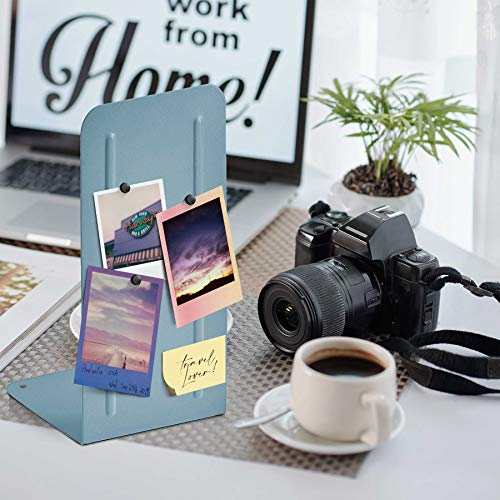 Acrimet Metal Bookends, Jumbo Size 9" H x 4" W x 4-1/2" D, Non-Skid Book Stand for Shelves, Heavy Duty Book Stopper, Green, 1 Pair - color: Green