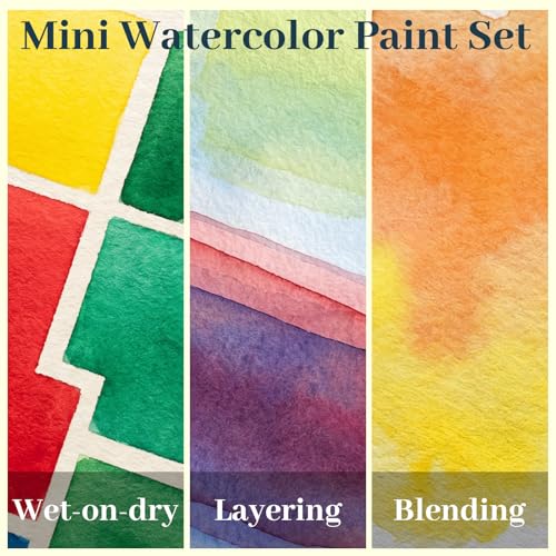 Funto Watercolor Paint, 12-Color Tube Refills – 8 ML Each, Professional Water Color Tubes for Travel, Painting & Creative Projects – Watercolors Painting Supplies for Artists, Beginners, Lovers - color: 12-Color