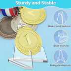 Reastar Card Display Stand, 20 Pack Small Easel Stand, Acrylic Picture Holder Stands, for Challenge Coin Graded Card Sports Card Trading Card PSA Card Baseball Card (2.2 Inch Tall)