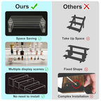 Acrylic Display Riser Stand of 8pcs, 5mm Thickness, 12'' Length Tierd Display Stands, Acrylic Shelf Risers for Perfume Display,Risers for Buffet Table,Cupcake Stand,Pop Figurines,Tumbler,Food - size: 8PCS