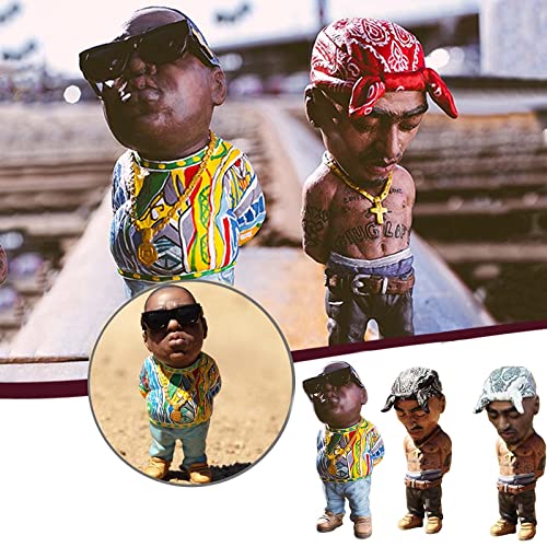 Legend-Commemorative Resin Ornaments, Peculiar and Interesting Rap Music Star Resin Sculptures, Commemorative Resin Ornaments, Best Gift for Friends, Black - color: Biggie+(black)