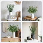 16Pcs Faux Olive Branches&Eucalyptus Branches, 18''Artificial Olive Stems 15''Eucalyptus Stems,Perfect Greenery for Vase,Centerpieces,Spring Decor,Home Decoration for Dining Room&Living Room
