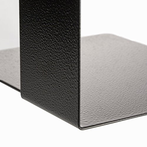 Officemate Bookends, Heavy Weighted 10-inch Steel, Black (93182) (Pack of 6) - size: Letter (Pack of 6)